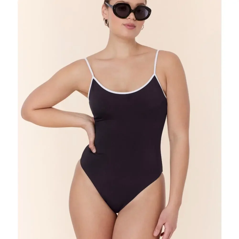 Andie Swim The Bells One Piece in Black L NWT